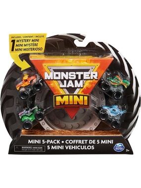 Monster Jam Mini 5-Pack w/ Mystery Vehicle | New Sealed